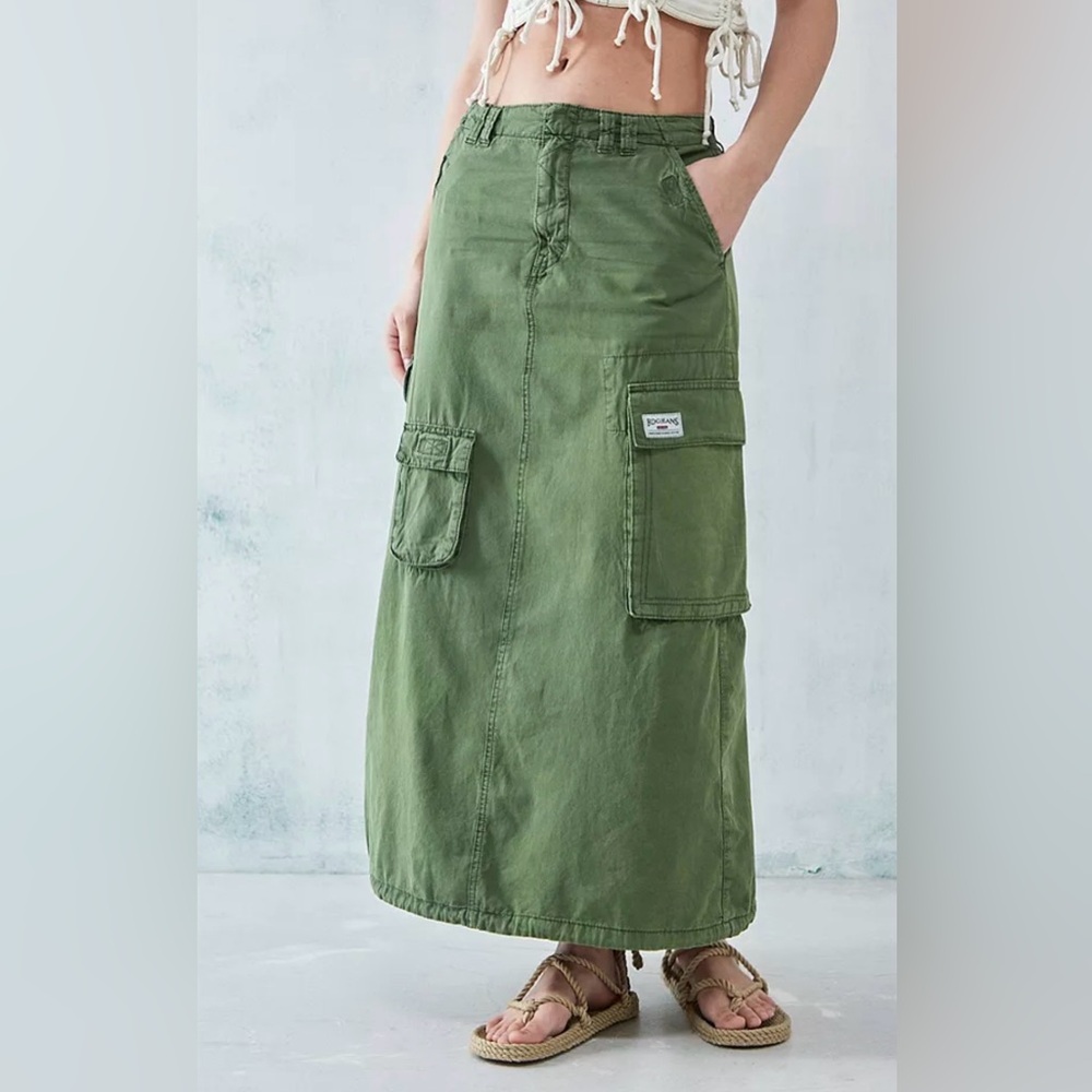 NWT BDG Olive Midi Cargo Skirt size XXS # 908